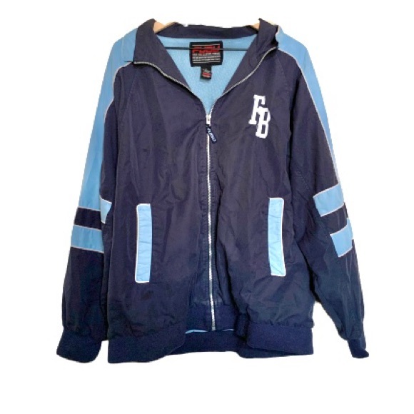 FUBU Other - FUBU Men’s Dark Blue Zipper Windbreaker Jacket